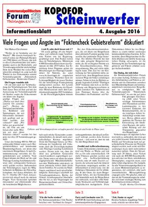 Vereinsblatt 4 Ausgabe 2016